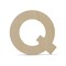 Wooden Letter Q 12 inch or 8 inch, Unfinished Large Wood Letters for Crafts | Woodpeckers